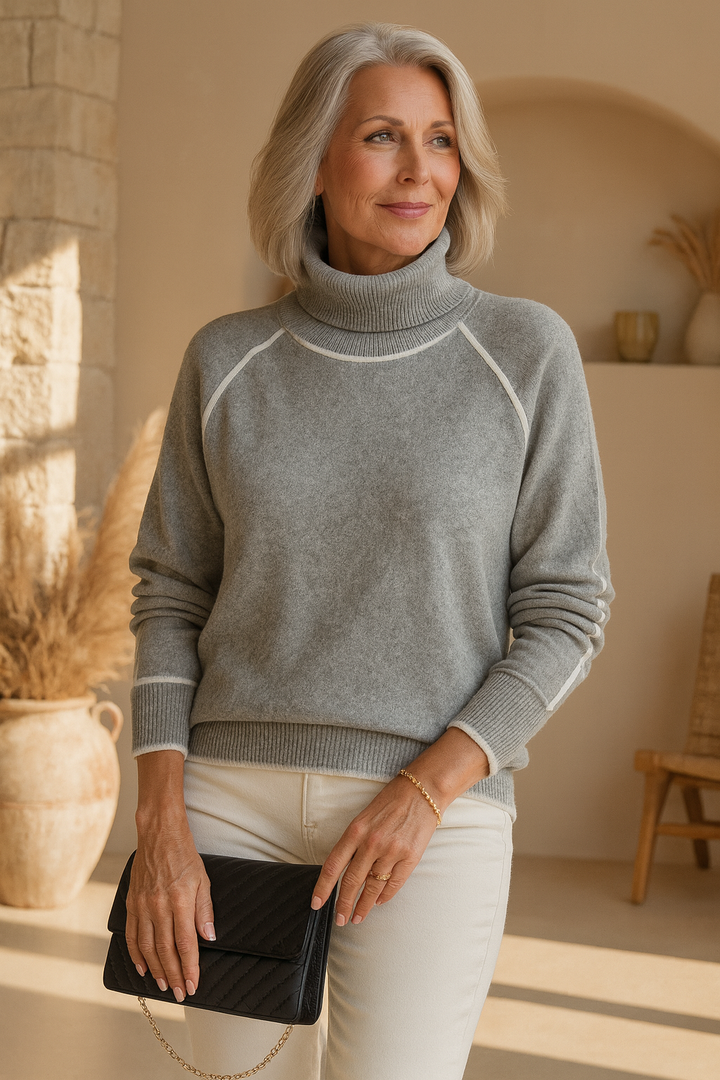 Maya - Blød rullekrave sweater til hverdagen