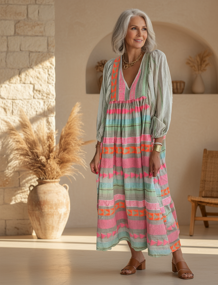 Astrid – Behagelig Boho Kjole