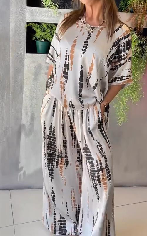 Thora – Afslappet Printet Sæt